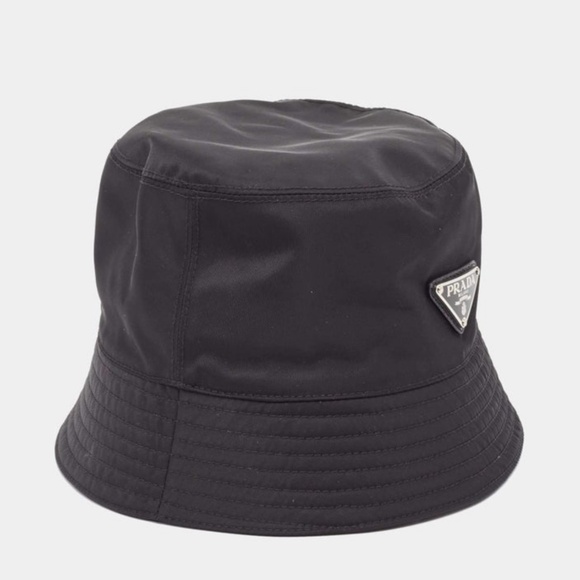 Prada Black Re-Nylon Bucket Hat M